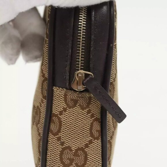 GUCCI GG Canvas Pouch Beige Auth - Picture 12 of 16